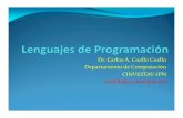 Dr. Carlos A. Coello Departamento de Computación CINVESTAV ...delta.cs.cinvestav.mx/~ccoello/lenguajes/clase6-lenguajes-2016.pdf · La naturaleza recursiva de los programas en ALGOL‐60