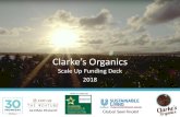 Clarke’s Organics · 2018. 4. 25. · Modelo de Negocios • El modelo de negocio y produccion de Clarke’s Organics es de desintermediacion; eliminando reempacadores, importadores