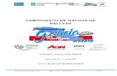 CAMPIONATO DE GALICIA DE RALLYES · 2019. 2. 5. · Campionato Galego de Rallyes 2019 Regulamento XXXV RaliNoia Páxina 3 de 28 I.‐ PROGRAMA ‐ HORARIO DATA HORARIO PROGRAMA LUGAR