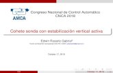 Congreso Nacional de Control Automático CNCA 2018 · Planteamiento del problema Planteamiento del problema Lanzamiento Trayectoria de vuelo deseada Trayectoria de vuelo actual Vel.
