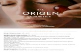 PDF Web QR - Origen Cosmetics€¦ · Masaje relajante Origen Premium 70€ - 80min Masaje Relajante Origen acompañado por la utilización de piedras volcánicas. (Pruébalo en pareja)