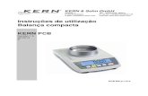 Instruções de utilização Balança compacta€¦ · KERN & Sohn GmbH Ziegelei 1 D-72336 Balingen E-Mail: info@kern-sohn.com Tel: +49-[0]7433- 9933-0 N° de fax: +49-[0]7433-9933-149