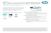 HP Color LaserJet Pro MFP M283fdw...Generalmente, los valores del consumo de energía se basan en la medida de un dispositivo de 115 V. 3Rendimiento declarado promedio de cartucho