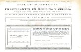 PRACTICANTES EN MEDICINA YCIRUtilA · 2012. 4. 4. · nuletin Oficial d~ los Practicantes de Medicina y Cirugia 5 do no oontaba más que diez año mereció la distinción del título
