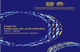 Cuarto Informe de actividades - UNAM · 2020. 8. 1. · Cuarto Informe de actividades 2012 - 2016 Cristina Oehmichen Bazán Universidad Nacional Autónoma de México Instituto de