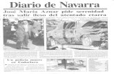 DiariodeNavarra · 2020. 10. 26. · cionario del Cuerpo Nacional de Policía. resultó muerto en la tarde de ayer al estallarle el explosivo que, por razones desconocidas, manipulaba