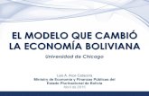 EL MODELO QUE CAMBIÓ LA ECONOMÍA BOLIVIANA · 2018. 9. 8. · BASES DEL NUEVO MODELO II. El Modelo Económico Social Comunitario Productivo 3. MODELO REDISTRIBUIDOR DEL INGRESO: