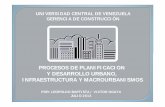 PROCESOS DE PLANIFICACION Y DESARROLLO URBANO ...cvc.com.ve/ucv/Presentaciones/Procesos.pdf · Movimiento de tierras Cloacas (colectores) Planta de tratamiento Redes de acueducto
