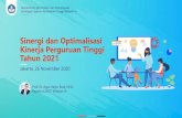 PowerPoint Presentation · 2020. 11. 26. · 1 Kementerian Pendidikan dan Kebudayaan Lembaga Layanan Pendidikan Tinggi Wilayah III. Jakarta, 26 November 2020 Prof. Dr. Agus Setyo