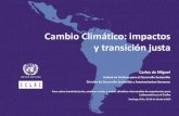 Cambio Climático: impactos y transición justa · 2019. 11. 26. · Invertir en el clima es invertir en el crecimiento: OCDE, 2017 Efectos positivos sobre el crecimiento del G20