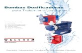 Bombas Dosificadoras para Tratamiento de Aguas · 2020. 6. 4. · diseño de válvulas, mantiene un caudal preciso para ofrecer una bomba dosificadora de diafragma con accionamiento