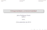 Ortogonalidad y ortonormalidad - Facultad de Ingenieríajana/gal22010/clase10.pdf · ortogonalidad ortonormalidad método gram-schmidt deﬁnición conjunto ortonormal deﬁnición