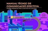 manual tècnic de comunicació efectivafemp.femp.es/files/3580-1504-fichero/Manual Tecnico... · comunicació efectiva sobre residus per a entitats locals . ... a la retroalimentació
