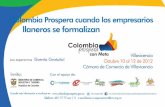 Volante ColprosperaRef3 Meta v2 print · 2012. 10. 9. · Miércoles 08:30 09:00 09:30 Apertura Colombia Prospera con Meta 10:00 10:30 11:00- Acelerando la locomotora de la Innovación