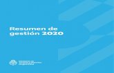 Resumen de gestión 2020...Ministerio de Turismo y Deportes, Resumen de gestión 2020 Capítulo I - Covid-19: apoyo y reactivación 4 Plan de Auxilio, Capacitación e Infraestructura