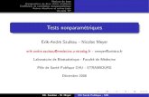 estsT nonparamétriquesudsmed.u-strasbg.fr/labiostat/IMG/pdf/non_param_EAS_SB1.pdf · 2009. 9. 5. · 3 estsT non paramétriques 1 Dé nition, intérêt et utilisation des tests de
