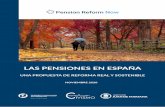 LAS PENSIONES EN ESPAÑA...Las pensiones en España: una propuesta de reforma real y sostenible No hay ninguna reforma más urgente y necesaria en España que la de las pensiones.