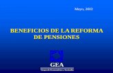 BENEFICIOS DE LA REFORMA DE PENSIONES...4 Re-indización de los beneficios de las pensiones (Japón, Suecia). Desincentivos a retiros anticipados (Alemania, Italia, Austria, Dinamarca).