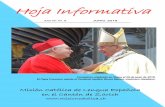 Año VII JUNIO 2019Nº. 6claretianos.ch/nueva/wp-content/uploads/2019/05/hoja... · 2019. 5. 28. · Hoja Informativa Año VII JUNIO 2019Nº. 6 Misión Católica de Lengua Española
