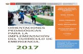 ÁREA DE GESTIÓN BÁSICA REGULAR Y ESPECIAL NIVEL INICIAL … · 2017. 3. 24. · 1 orientaciones pedagÓgicas para la implementaciÓn del currÍculo de emergencia. Área de gestiÓn