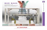 BIG BAG - PAYPER · Este sistema de llenado de pesaje neto está diseñado para una producción elevada, de hasta 120 big-bags por hora, según las características del producto.