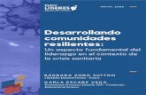 resilientes: comunidades - LIDERES EDUCATIVOS...BÁRBARA ZORO SUTTON LÍDERES EDUCATIVOS - PUCV Desarrollando comunidades resilientes: MAYO, 2020 Un aspecto fundamental del liderazgo