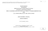 ESTUDIO SOBRE MEDIDAS PREVENTIVAS PARA DESASTRES … · 2007. 12. 4. · estudio sobre medidas preventivas para desastres en carreteras en la red fundamental de la repÚblica de bolivia