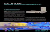 SLC TWIN RT2 · 2020. 9. 1. · ∙ Formato convertible torre/rack. ∙ Panel de control con pantalla LCD y teclado, orientable. ∙ Incluye pedestal (montaje pedestal) y orejas (montaje