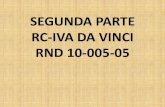 SEGUNDA PARTE RC-IVA DA VINCI RND 10-005-05 · 2018. 9. 9. · RC-IVA DA VINCI RND 10-005-05. AGENTES DE ... utilizando el DaVinci y remitirla mensualmente mediante el sitio ... o