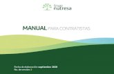 Manual para contratistas - Servicios Nutresa · 2020. 10. 19. · 4 MANUAL PARA CONTRATISTAS 2. Objetivo: 3. Alcance: Establecer las directrices y controles operativos de obligatorio