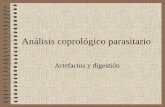 Análisis coprológico parasitario - UGRparasito/Practicas en pdf/Artefactos... · 2007. 3. 6. · Otros residuos • Origen animal – Fibras musculares –Grasas • Otro origen