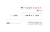 Prácticas de ordenador con wxMaximaparedes/maxima/maxima-manual-UGR.pdf · Vamos a comenzar familiarizándonos con Maxima y con el entorno de trabajo wxMaxima. Cuan-do iniciamos