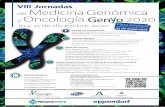 VIII Jornadas Medicina Genómica y Oncología 2020 · 2020. 12. 10. · VIII Jornadas de Medicina Genómica y Oncología 2020 10 y 11 de diciembre 2020 Jornadas presentadas por: Jose