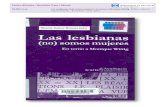 Centre d’interès : Identitats Trans i Gènerebibarnabloc.cat/.../2018/04/Lesbianas-no-somos-mujeres.pdfMonique Wittig (1935-2003). Desde diferentes perspeclivas y bajo la mirada