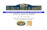 REGLAMENTO PARTICULAR EXTRACTADO · REGLAMENTO PARTICULAR EXTRACTADO . 41 RALLYE COSTA DE ALMERÍA . 30 – 31 de mayo de 2015 . Campeonato de Andalucía de Rallyes, Coef.: 5 . Organiza: