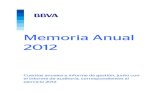 Memoria Anual 2012 - BBVA · 2017. 9. 18. · CARTERA DE INVERSIÓN A VENCIMIENTO 12 10.162 10.955 Pro-memoria: Prestados o en garantía 2.853 2.327 AJUSTES A ACTIVOS FINANCIEROS