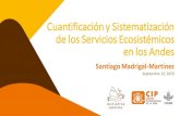 Cuantificación y Sistematización de los Servicios ...€¦ · Cuantificación y Sistematización de los Servicios Ecosistémicos en los Andes Santiago Madrigal-Martínez Septiembre