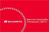 Banorte Hospitality Transaction (BHT) · 2019. 6. 20. · En caso de que desees cobrar con American Express MXN y USD*, el hotel debe de proporcionar ambas aﬁliaciones para que