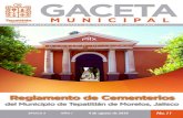 GACETA - Tepatitlán...GACETA MUNICIPAL GOBIERNO MUNICIPAL DE TEPATITLÁN 2015 - 2018 ÉPOCA 5 AÑO I 4 de agosto de 2016 No. 11 Reglamento de Cementerios del Municipio de Tepatitlán