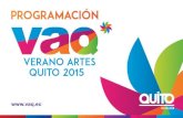 ago - Fotógrafos Ecuatorianos...Juegos Tradicionales Carpa escénica Músicas del Mundo Lo Nuestro Lo Urbano Eventos recomendados Fines de semana 4 Verano de las Artes, Quito 2015