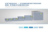CFW500 - CONVERTIDOR DE FRECUENCIA...5 Funciones STO (Safe Torque Off) y SS1 (Safe Stop 1) que cumplen los requisitos de performance de seguridad SIL 3 / PLe, de acuerdo con la IEC