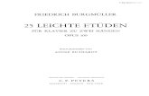 25 Études Faciles (complet) [Op.100]...Title 25 Études Faciles (complet) [Op.100] Author Burgmüller, Johann Friedrich Franz - Publisher: Leipzig: C.F. Peters, n.d.(ca.1903). Plate