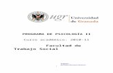 PROGRAMAeutrasoc/PROGRAMA PSICOLOGIA II.doc · Web viewUtilizar instrumentos de evaluación e intervención de carácter psicosocial en la elaboración de proyectos de trabajo y en