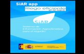 SiAR app · [Riego eficiente en tu mano GO*ERNO DE ESPAÑA FESCA Sistema de Información Agroclimática para el regadio GO 8ŒRN0 DE OE AGR.'CuuTuRA R.SCA . 7.850 descargas 6.350