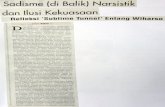 Indonesian Visual Art Archive | Homearchive.ivaa-online.org/files/uploads/texts/Sadisme... · cara ia metnatahkan lawax Mereka mengenal kata 'sharerÐÞ Tatapi. di t»tik pemujaan