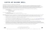 Lofts potenciales para residentes de Globe Mill · Lofts potenciales para residentes de Globe Mill: Gracias por su interés en Lofts at Globe Mill. ... planos de planta espaciosos
