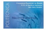 Mecánica analíticaMecánica analíticaocw.upm.es/.../mod_label/intro/Tema3.Mecanica-analitica.pdf · 2019. 3. 29. · Idió E l fliótid l ái dd Introducción n a formulaciónnewtoniana
