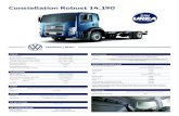 Constellation Robust 14 - TruckMagazine...Constellation Robust 14.190 EJE TRASERO MOTRIZ Marca / Modelo Meritor / MS 19-235 Relación de reducción 4,10/5,72:1 (Doble reducción) EJE
