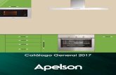 Catálogo General 2017 - APELSON · 2017. 9. 18. · campanas pared - campanas mueble inducciÓn - vitrocerÁmicas - gas hornos - microondas ait 3600 p.6 avt 360 p.7 acgi 4060 bk