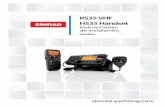 RS35 VHF HS35 Handset - Regal Marine · 2018. 5. 23. · 3.4 Diagrama del cableado: NMEA 0183 ... Advertencia especifica del H35 Este dispositivo ISM cumple con la norma canadiense